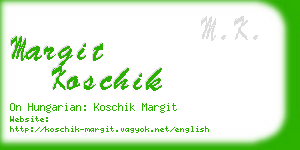 margit koschik business card